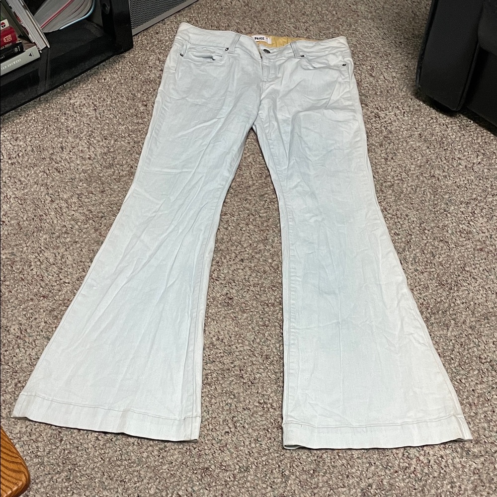 Paige gem rinsed light blue ultra Flared Jeans